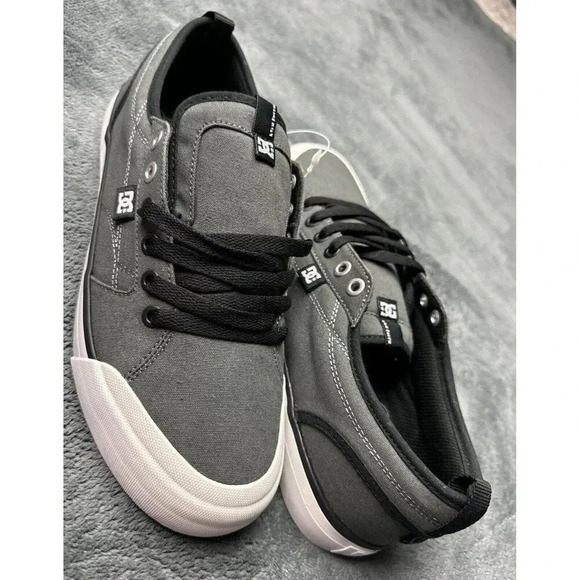 DC Evan Smith TX Pro ADYS300275 Grey Canvas Skate Sneaker Shoes Men's US… - Picture 3 of 16